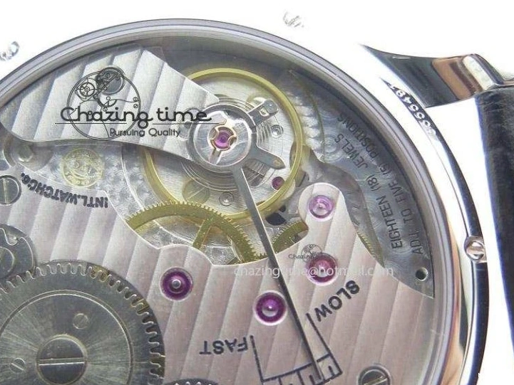 MIROTIME 0417 Sustainable Portuguese IW545408 White Dial ZF 1:1 Best Edition On Dark Blue Leather Strap 7335